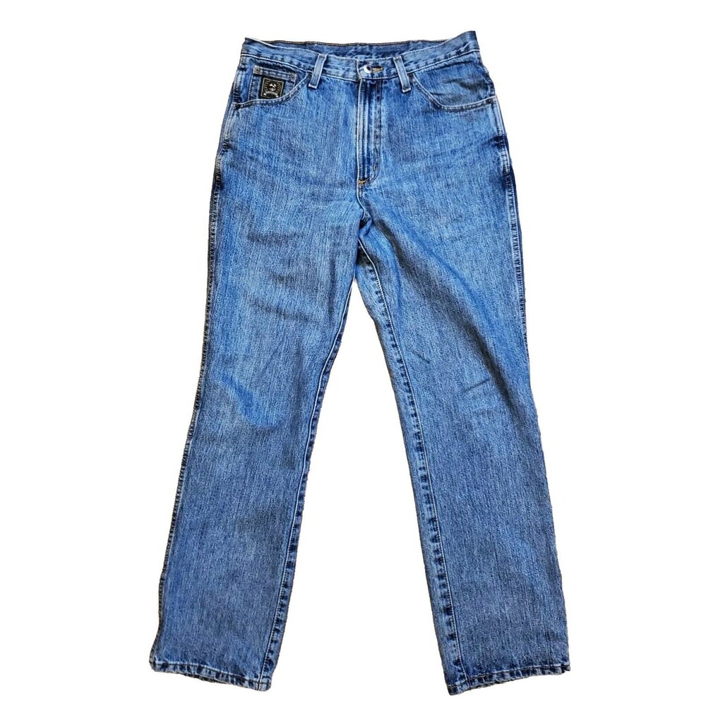 Cinch Men's Green Label Stonewashed Relaxed Fit Denim Jeans Size 31x32